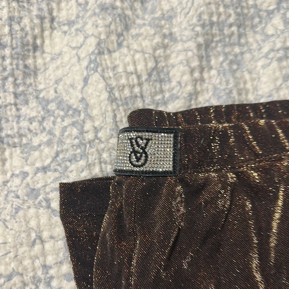 Victoria’s Secret Shimmering Brown Satin Pajama Set - Picture 3 of 4